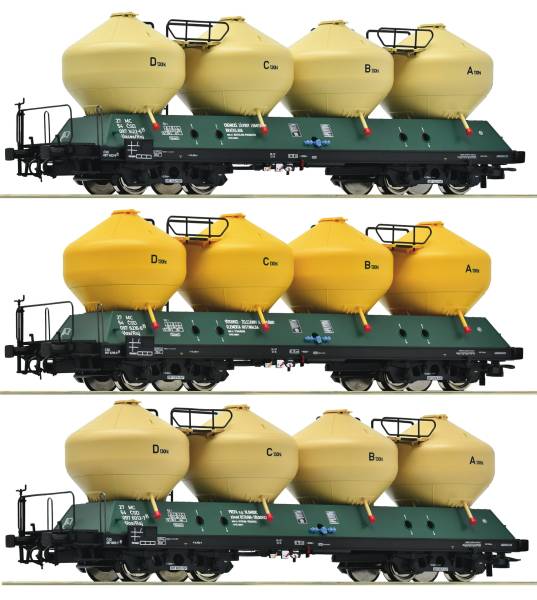 Roco 6600177 - 3-tlg. Set: Silowagen der CSD